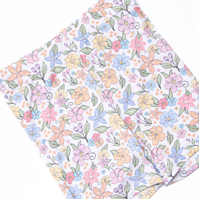 Abundant Blooms Bamboo Pajama Short Set, Pink