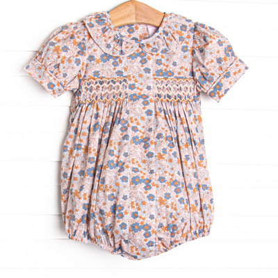 Holiday Harvest Smocked Bubble, Brown
