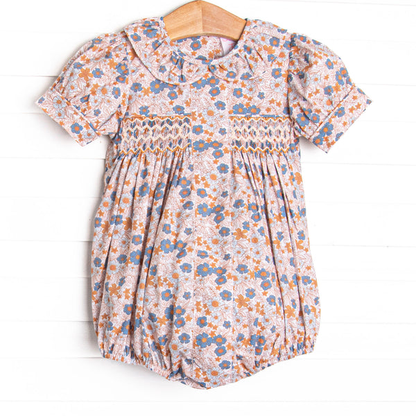 Holiday Harvest Smocked Bubble, Brown