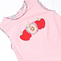 Homework Honeycrisps Applique Diaper Set, Pink
