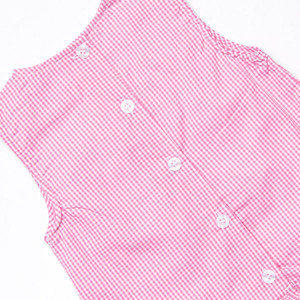 Pups and Pails Applique Ruffle Diaper Set, Pink