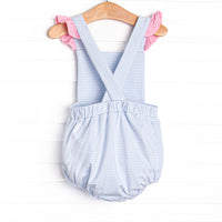 Libby Sunsuit, Pink and Blue Stripe