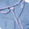 Gingham Gal Zip-Up Ruffle Jacket, Blue