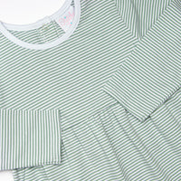 Charles Romper, Sage Stripe