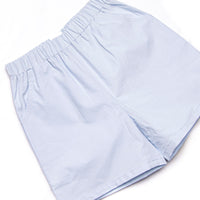 Manger Miracle Embroidered Short Set, Blue