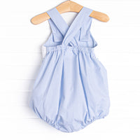 Castle Construction Smocked Sunsuit, Blue