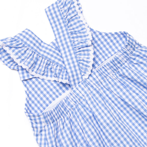 Daisy Days Applique Dress, Blue