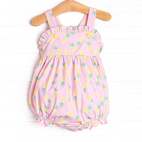 Pretty in Pineapples Sunsuit, Pink