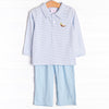 Mikey Mallard Embroidered Pant Set, Blue