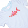 Marlin Marina Applique Short Set, Blue