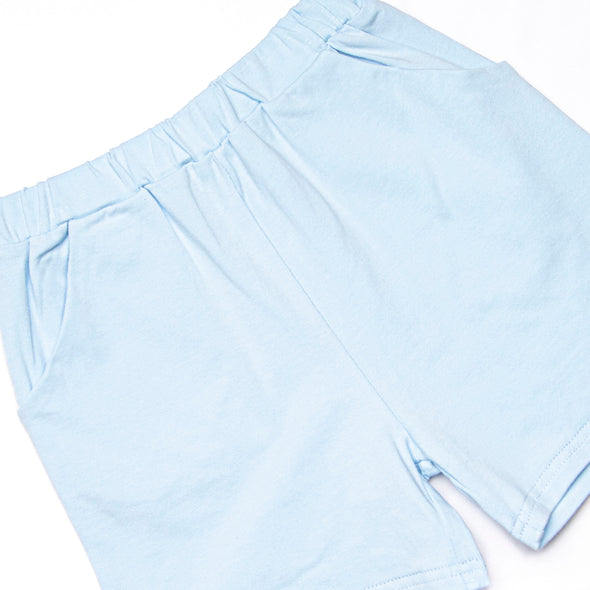 Marlin Marina Applique Short Set, Blue