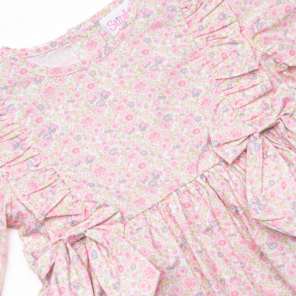 Tea Time Florals Dress, Pink