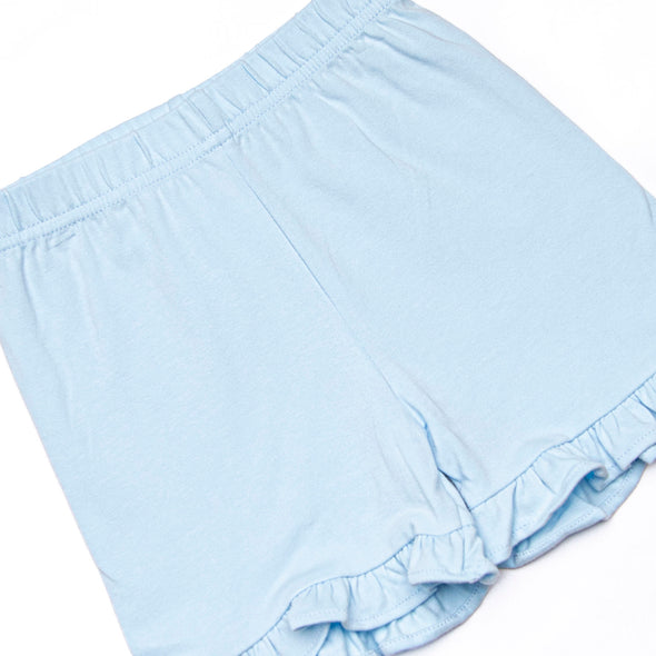 Marlin Marina Applique Ruffle Short Set, Blue