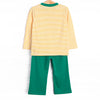 Clean Cut Applique Pant Set, Green