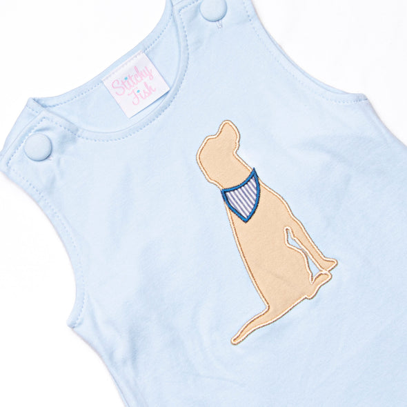 Happy Howls Applique Bubble, Light Blue