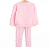 Friday Night Fleece Applique Legging Set, Pink
