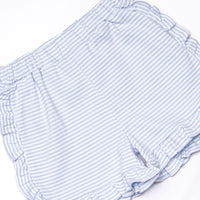 Caitlyn Pima Short Set, Light Blue Stripe