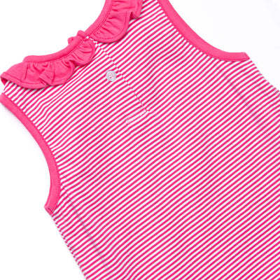 Hannah Short Set, Hot Pink Stripe