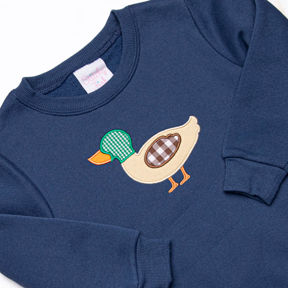 Migrating Mallard Applique Sweatshirt, Blue