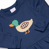 Migrating Mallard Applique Legging Set, Blue