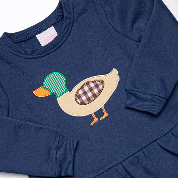 Migrating Mallard Applique Legging Set, Blue