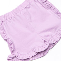 Grace Short Set, Purple and Aqua Stripe