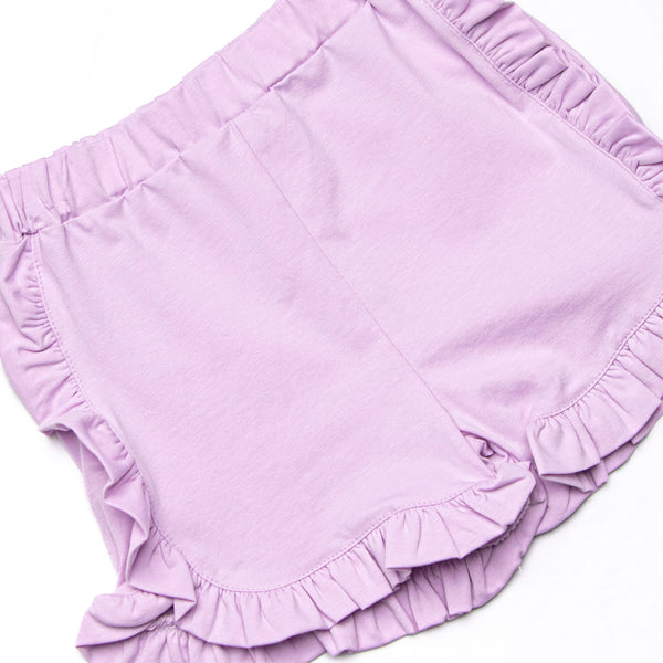 Grace Short Set, Purple and Aqua Stripe