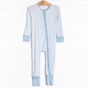Sleepy Stripes Bamboo Zippy Pajama, Blue