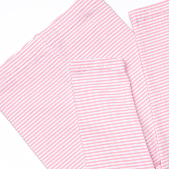 Friday Night Fleece Applique Legging Set, Pink