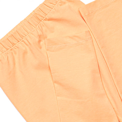 Pastel Poults Smocked Legging Set, Orange