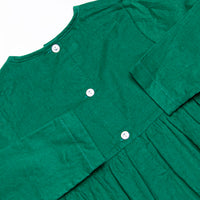 St. Nicholas Smocked Romper, Green