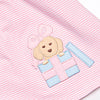 Birthday Barks Applique Legging Set, Pink