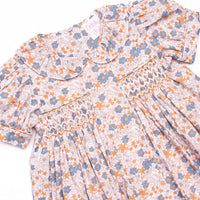 Holiday Harvest Smocked Dress, Brown
