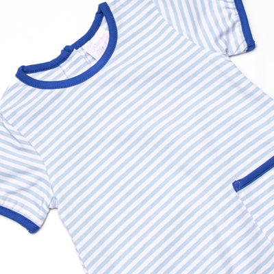 Jack Pocket Bubble, Royal and Light Blue Stripe