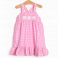 Washed Ashore Applique Dress, Pink
