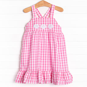 Washed Ashore Applique Dress, Pink