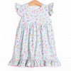 Beat the Heat Treat Flutter Sleeve Dress, Green