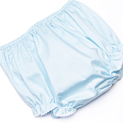 Autumn Gobbles Smocked Diaper Set, Blue Pique