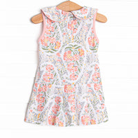Double Fault Florals Collared Tennis Dress, Pink