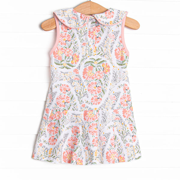 Double Fault Florals Collared Tennis Dress, Pink