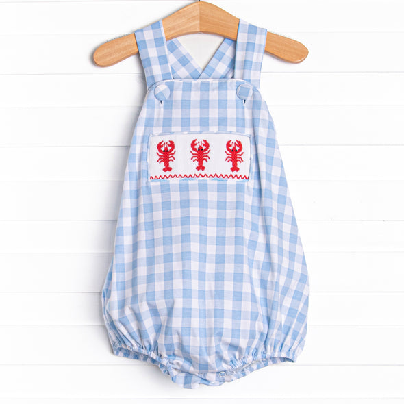Off Land Lobster Smocked Bubble, Blue