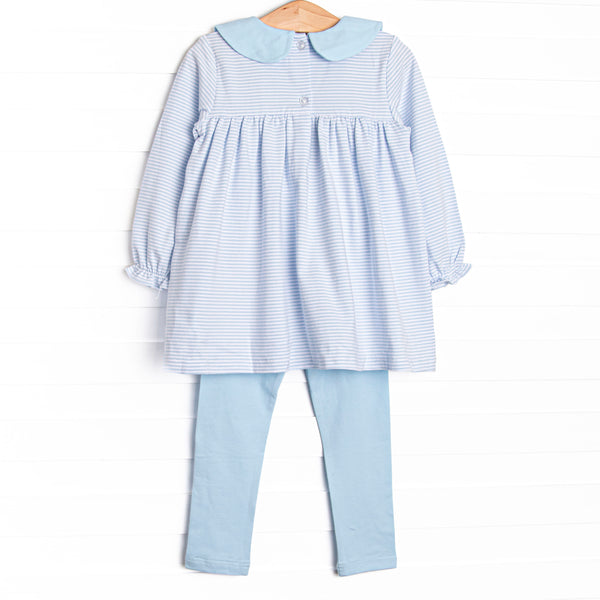 Rosey the Reindeer Applique Legging Set, Blue
