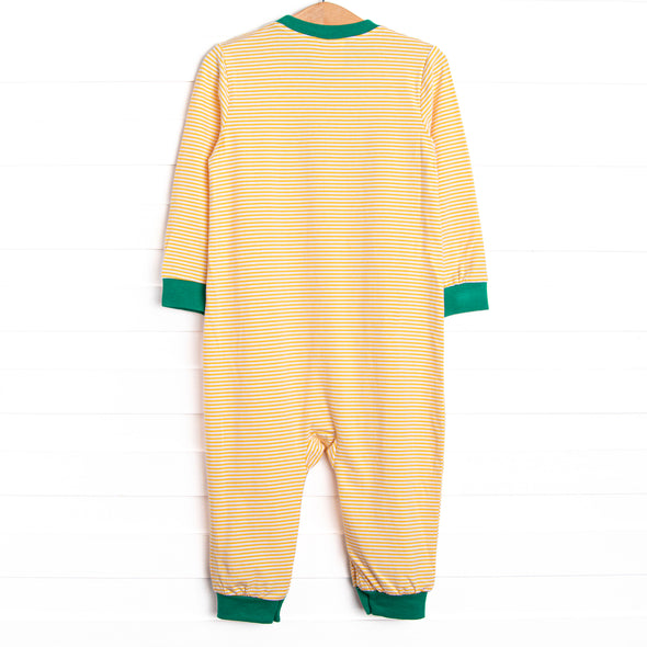 Clean Cut Applique Romper, Yellow