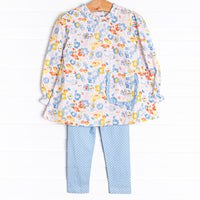 Time to Shine Legging Set, Blue