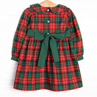 Christmas Cheer Dress, Red Plaid