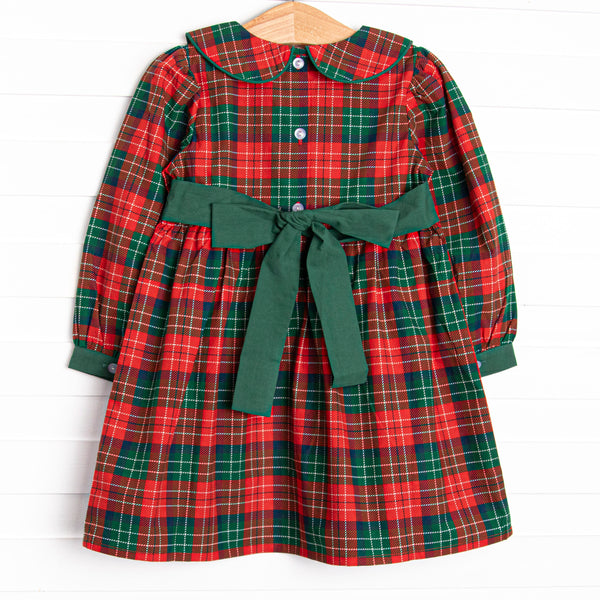 Christmas Cheer Dress, Red Plaid