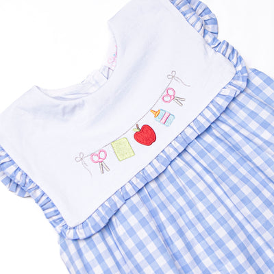 First Day Favorites Embroidered Dress, Blue
