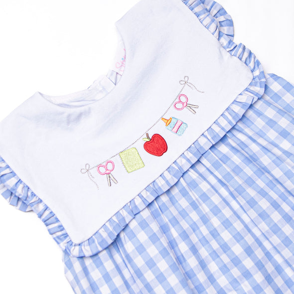 First Day Favorites Embroidered Dress, Blue