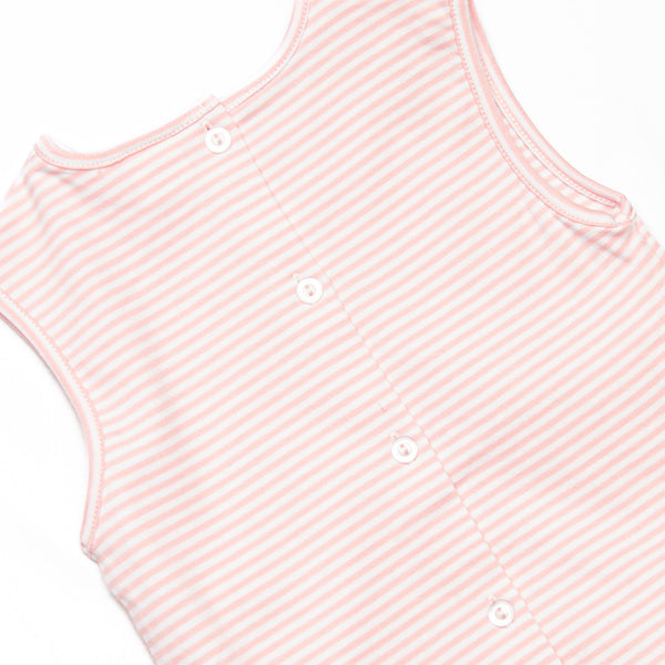 Harper Pima Diaper Set, Yellow and Pink Stripe