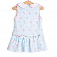 Cherry Fun Tennis Dress, Blue